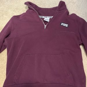 pink burgundy zip up